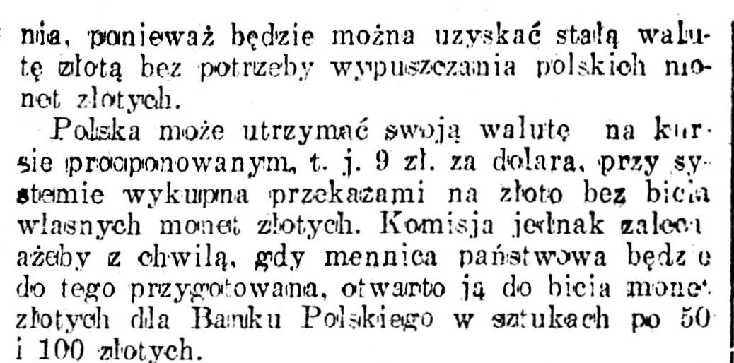 1926-12-10 KurWarsza zalecenia komisji nie wypuszczać złotych monet metoda 2.jpg