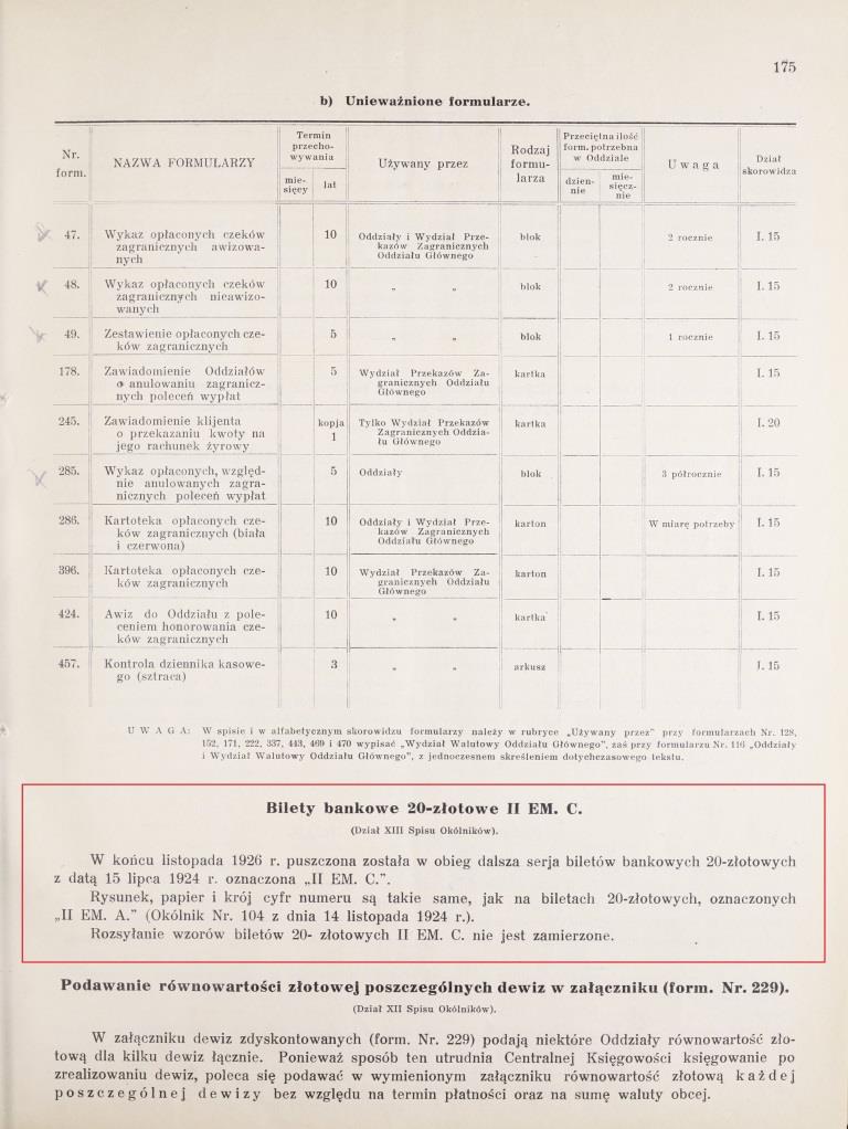 1926-11-30 WBP wypuszczenie w onieg biletów bankowych 20 zł zamiast monet srebrnych 20 zł kompr.jpg