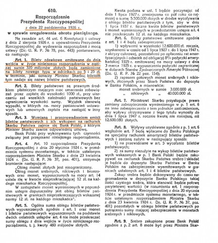 1926-10-22 Rozp Prez RP uregulowanie obrotu pienieżnego.jpg